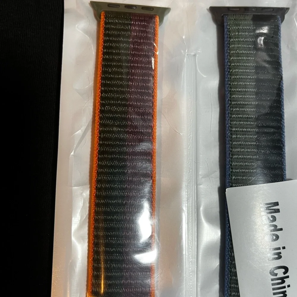 6 Pack Sport‎ Loop Watch Bands Nylon Fabric For Apple Watch 42 44 45mm